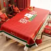 Toalha de Mesa Atmosférica, Impermeável, à Prova de Óleo, Não Lavável, Luxo Leve, Alta Qualidade, Vermelho Festivo, Ano Novo, Casamento, Mesa de Centro, Mesa de Jantar
