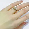 Anillo de Plata S925 Yingyu Estilo Ins Anillo de Diamante Huevo de Paloma Anillo de Moissanita de Moda para el Trabajo Plata S925