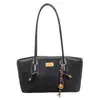 Bolso de mano vintage de ante para mujer, nuevo modelo otoño e invierno 2025, textura de nicho de alta gama, bolso de axila para el día a día