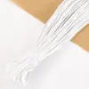 Banda Elástica Redonda de 2.5 mm de Colores en Stock, Cordón Elástico de Látex Hilado con Núcleo Blanco Natural, Banda de Goma Negra al por Mayor