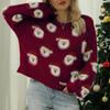 Comércio exterior Europa e Estados Unidos outono e inverno roupas de Natal suéter de velho suéter pulôver feminino suéter de Natal XX0279
