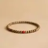 Pulseira Simples de Sândalo Fina e Delicada Pulseira de Sândalo Verde Estilo Étnico Retrô Feminino Cordão de Mão Masculino Estudante Casal Círculo Único