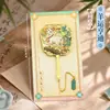 Marcadores de Livro Metálicos Personalizados Estilo Chinês para o Ano do Carneiro, Presentes Comemorativos de Alto Padrão, Caixas de Presente com Bênçãos de Ano Novo, Marcadores de Livro Exquisitos para Colegas