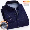 Venta Directa de Fábrica Camisa Cálida para Hombre Invierno Terciopelo Engrosado Cuadros Manga Larga Tallas Grandes