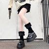 Calcetines tejidos calcetines jk calcetines de felpa pantorrilla y2g chica caliente estudiante estilo japonés cultura asiática cálido pierna ancha pierna acampanada cubierta