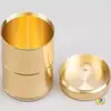 Porta Palillos de Cobre Puro con Junta de Bambú Caja de Palillos Simple para el Hogar Portátil para Dormitorio Comedor Sala de Estar A prueba de Polvo Resistente a Caídas Palillos