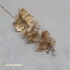 Simulação Flor de Ano Novo Flor Plástica Dourada Balde de Ano Novo Galhos Longos Palmeira Vermelha Hortênsia Palavra Fu Amor Flor de Ano Novo Atacado
