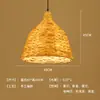 Abajur Criativo de Palha de Rattan Chapéu de Palha Retrô Restaurante Japonês Personalizado Restaurante de Hot Pot Arte em Rattan Pousada Sudeste Asiático Lustre de Bambu