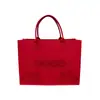 Bolsa de Fieltro para Boda, Bolso de Mano de Fieltro Rojo, Bolsa de Fieltro Personalizada de Paz y Alegría, Bolsa de Fieltro, Bolso de Mano Personalizado