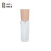 Botella de vidrio redonda de 30 ml para base de maquillaje líquida de moda en internet, botella con dispensador para loción, botella para crema BB, botella para esencia, botella vacía