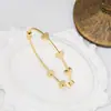 Pulsera Abierta de Amor Chapada en Oro de 18 Quilates Europea y Americana Moda Simple Lujo Ligero Pulsera Joker Pulsera al por Mayor