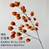 Flores artificiais de cor de outono para casamento atacado, decoração de salão de casamento nas cores caramelo e laranja, flores artificiais laranjas para arranjos de casamento ao ar livre