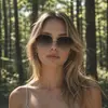 Nuevas Gafas de Sol Sin Marco Cortadas al Borde Transfronterizas Estilo Y2K Milenio para Hombres y Mujeres, Modernas y Geniales, Gafas de Sol Protectoras UV400 para Exteriores