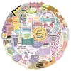 ColecciónJuego completo de pegatinas de citas inspiradoras transfronterizas para decoración personalizada DIY de botellas de agua y fundas de teléfono, venta al por mayor