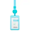Portatarjeta de Identificación para el Trabajo con Cordón Retráctil, Plástico para Insignia de Empleado con Hebilla de Fácil Extracción, Tarjeta de Identificación Personalizada con Hebilla de Seguridad Desprendible