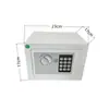 Caja Fuerte Segura para el Hogar Pequeña Antirrobo para Oficina en Casa Electrónica Empotrada en Pared Grande Completamente de Acero con Contraseña para Ahorrar Dinero