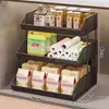 Estante de almacenamiento para cocina para uso doméstico, estante de almacenamiento de frutas y verduras multicapa, estante de especias multifuncional de gran capacidad
