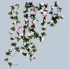 45 Vid de Rosa Estilo Primavera Decoración de Ratán de Rosa Simulada Vid de Rosa Artificial Vid de Plástico para Bloqueo de Tuberías