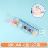 Pintura Gouache Lavable para Niños 12 Colores Tiras de Pintura Acrílica Pequeñas 6 Piezas Pintura Corporal Graffiti Muñeco de Yeso DIY