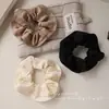 Goma para moño fruncida estilo francés, Cuerda para el pelo de tela para mujer, Accesorio para coleta baja, Adorno para el pelo de Otoño e Invierno