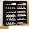 Sapateira à prova de poeira transfronteiriça para armazenamento em casa, armário de sapatos portátil de várias camadas na entrada, prateleira de armazenamento multifuncional, personalizável
