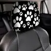 Funda de reposacabezas de coche de dibujos animados linda, funda de cojín de coche de animales, funda de almohada para cuello de coche suave