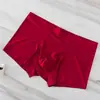 Roupa Íntima Masculina de Seda de Gelo Boxer Briefs Masculinos Finos Sem Costura Boxer Briefs Respiráveis para Jovens