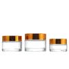 Botellas de crema de vidrio, botellas cosméticas transparentes, botellas vacías de crema a granel, botellas selladas para crema de ojos, botellas de muestra pequeñas
