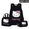 Nuevo Producto Transfronterizo 3D HelloKitty Lindo Hello Kitty Estudiante Mochila Escolar Lonchera Estuche para Lápices Juego de Tres Piezas
