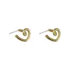 Pendientes de Amor Sencillos Pendientes 2024 Nueva Moda Elegantes Pendiente de Oreja de Celebridad Cibernética Diseño de Nicho Estilo Genial Joyería para Mujer