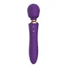 Vibrador feminino recarregável, bastão AV, bastão de massagem, masturbador de cabeça dupla, ovo vibratório, brinquedos sexuais para adultos