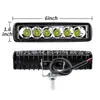 Luz de Trabalho Led para Carro 6 polegadas Linha Reta 6 Luzes 18W Led Luz Modificada Holofote de Engenharia Excluindo Imposto
