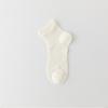 Calcetines de Seda de Morera para Mujer Verano Finos Casuales Cortos Color Sólido Patrón Vertical Calcetines Hielo Hielo Calcetines de Malla Transpirables Calcetines sin Costuras