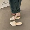 Estilo Coreano Tela Primavera Verão Laço Plataforma Chinelos Feminino Bico Aberto Diário Renda Roupa Externa Confortável Doce 2026