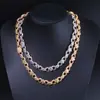 Hip-Hop Europeo y Americano Transfronterizo Cadena de Figura Infinito de 11 mm Collar de Trébol de Cuatro Hojas Joyería Creativa Personalizada de Alta Calidad Personalización para Hombres