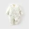 Roupas para Bebê Recém-Nascido Outono e Inverno 50g Acolchoado Sem Costura Macacão Bebê Unissex Macacão de Bebê Manga Longa