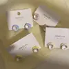 Pincelada de Pintura al Óleo Estilo Retro Francés Esmalte de Goteo Coloridos Pendientes Redondos Lujo Accesible Joyería de Gama Alta de Nicho Pendientes Elegantes Pendientes de Botón
