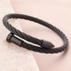 Ventas directas de fábrica nueva pulsera de alambre de acero para uñas de acero de titanio punk europeo y americano joyería de metal de acero inoxidable