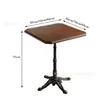 Mesa de Jantar e Conjunto de Cadeiras Estilo Mid-Century Americano, Cadeira de Jantar Francesa, Mesa e Cadeiras de Café Retrô, um Conjunto Completo de Mesas e Cadeiras Comerciais