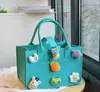 Bolso de Fieltro de Celebridad de Internet, Bolsa de Regalo de Alta Gama, Bolso Tote Pequeño de Fieltro de Dibujos Animados, Bolso de Mano Souvenir de Luna Llena
