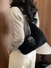 Bolsa hobo estilo étnico retrô, mini bolsa de ombro feminina, bolsa simples de PU sob o braço, perfeita para o uso diário