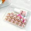 Unhas postiças quadradas curtas brancas estilo francês simples, estilo europeu e americano transfronteiriço, unhas postiças removíveis, peças de unha mais vendidas