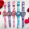 Lindo Reloj Sanrio de Dibujos Animados Reloj Decorativo Infantil Reloj para Niños y Niñas Música Luces Intermitentes Regalo de Cumpleaños para Niña