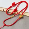 Cuerda Trenzada para Collar con Hojas de Oro DIY Cordón de Buda de Jade Dorado Cuerda Suave para Colgante con Nudo de Transferencia de Hilo Dorado Hecho a Mano