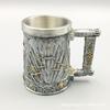 Comércio exterior atacado transfronteiriço quente europeu e americano aço inoxidável caneca de cerveja caneca personalidade criativa medieval taça de vinho