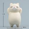 Dibujo animado de gato japonés simple y honesto creativo tridimensional coreano de mano para funda de teléfono móvil material de modelado muñeco se puede usar como imanes para refrigerador