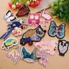 Atacado do Fabricante Emblemas Bordados Emblemas Bordados em Computador Transfronteiriços Lantejoulas Borboleta Pássaro Animal Emblemas de Decoração para Roupas