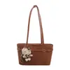 Bolsa Pequeña Retro Escarchada para Viajes Diarios Mujer 2026 Nueva Moda Bolso de Hombro Único Bolso de Mano Elegante para Salir y Trabajar