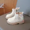 Botines de Princesa para Niña Dulces y de Moda con Lazo y Perlas, Nuevos de Otoño 2026 Zapatos Planos Casuales Suaves de Princesa