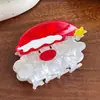 Nuevo Clip Navideño Copo de Nieve Árbol de Navidad Papá Noel Accesorios para el Cabello Brillo Fino Atmósfera Festiva Pinza para el Cabello de Niña